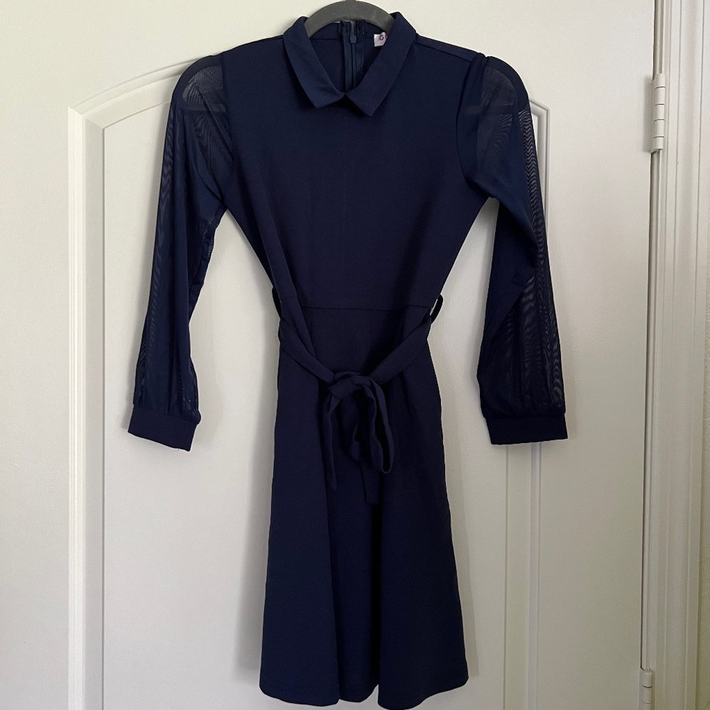 Girls Navy Blue Dress